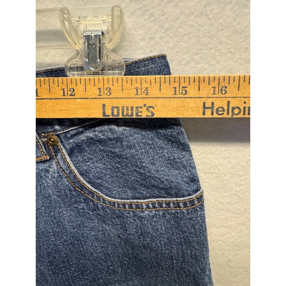 Eddie Bauer Womens Blue Denim Jeans Size 10 Mid-Rise Straight-Leg 100% Cotton - Picture 5 of 10